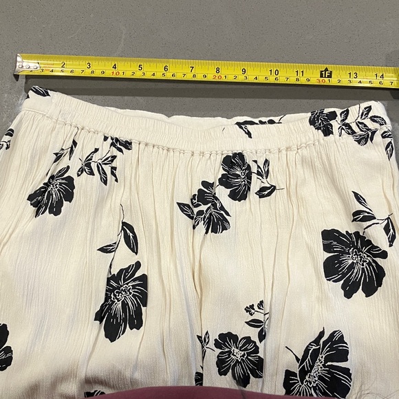 Amuse Society Black Floral A-Line Skirt - Picture 7 of 8